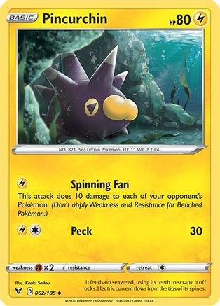 Pincurchin (062/185) [SWSH04 Vivid Voltage] Normal - Uncommon