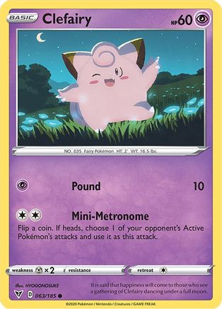 Clefairy (063/185) [SWSH04 Vivid Voltage] Normal - Common