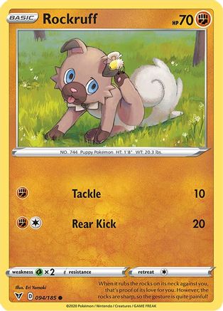 Rockruff (094/185) [SWSH04 Vivid Voltage] Normal - Common