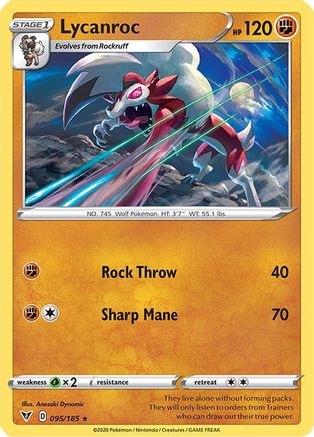 Lycanroc (095/185) [SWSH04 Vivid Voltage] Normal - Rare
