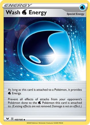 Wash Water Energy (165/185) [SWSH04 Vivid Voltage] Normal - Uncommon