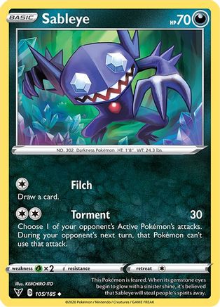 Sableye (105/185) [SWSH04 Vivid Voltage] Normal - Uncommon
