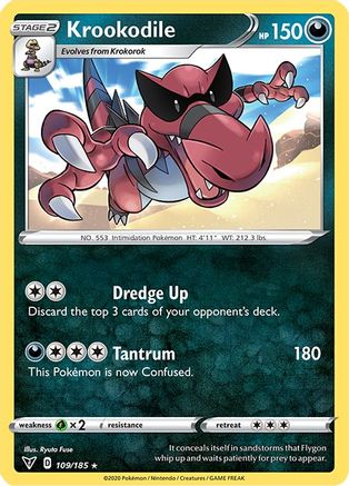 Krookodile (109/185) [SWSH04 Vivid Voltage] Normal - Rare