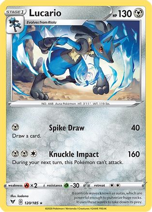 Lucario (120/185) [SWSH04 Vivid Voltage] Normal - Rare
