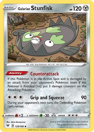 Galarian Stunfisk (125/185) [SWSH04 Vivid Voltage] Normal - Uncommon