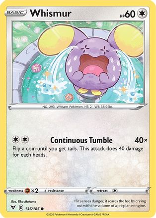 Whismur (135/185) [SWSH04 Vivid Voltage] Normal - Common