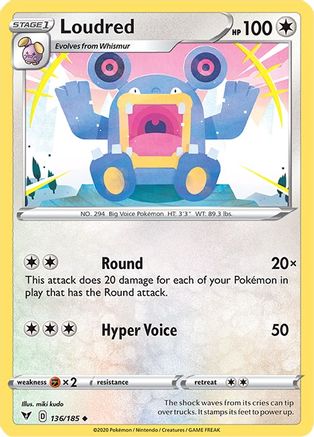 Loudred (136/185) [SWSH04 Vivid Voltage] Normal - Uncommon
