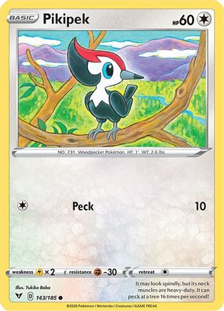 Pikipek (143/185) [SWSH04 Vivid Voltage] Normal - Common