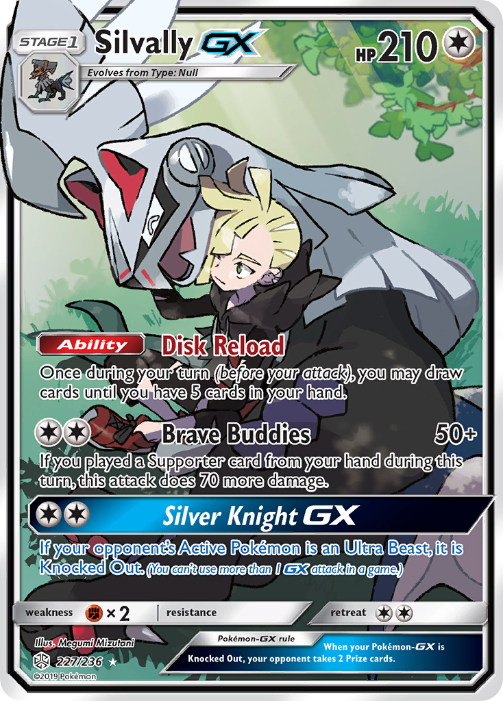 Silvally GX (Full Art) (227/236) [SM  Cosmic Eclipse] Holofoil - Ultra Rare