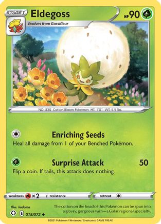 Eldegoss (015/72) [Shining Fates] Reverse Holofoil - Uncommon