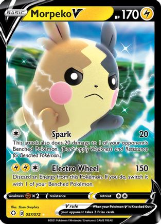Morpeko V (037/72) [Shining Fates] Holofoil - Ultra Rare