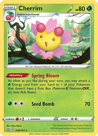 Cherrim (8/163) [Deck Exclusives] Normal - Rare