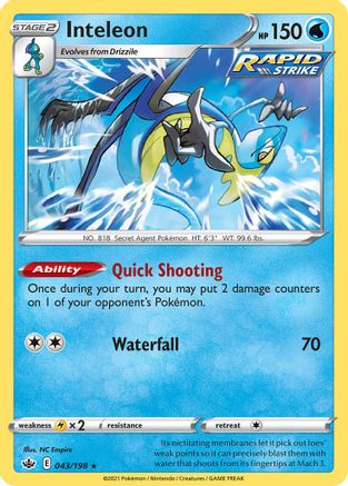 Inteleon (43/198) [Deck Exclusives] Normal - Rare