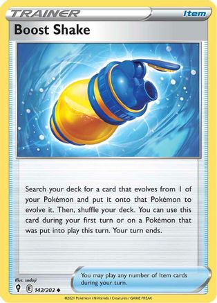 Boost Shake (142/203) [SWSH07 Evolving Skies] Reverse Holofoil - Uncommon