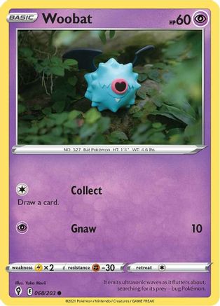 Woobat (068/203) [SWSH07 Evolving Skies] Normal - Common