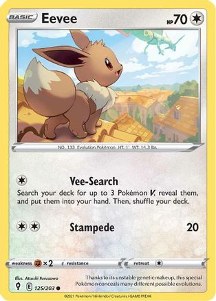 Eevee (125/203) [SWSH07 Evolving Skies] Normal - Common