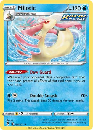 Milotic (038/203) [SWSH07 Evolving Skies] Normal - Rare