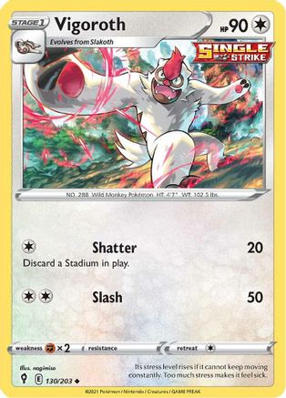 Vigoroth (130/203) [SWSH07 Evolving Skies] Normal - Uncommon