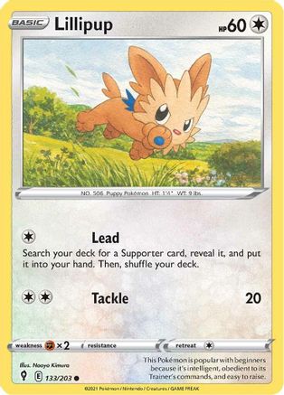 Lillipup (133/203) [SWSH07 Evolving Skies] Normal - Common