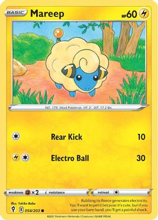 Mareep (054/203) [SWSH07 Evolving Skies] Normal - Common