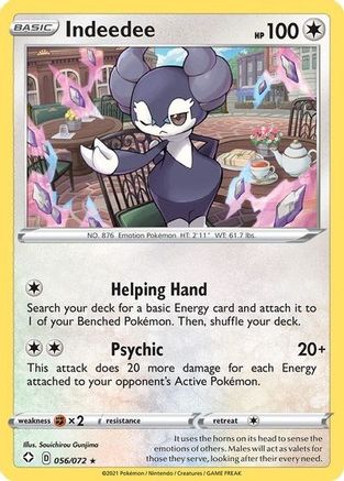 Indeedee (56/072) [Deck Exclusives] Normal - Rare