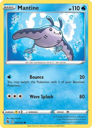 Mantine (061/264) [SWSH08 Fusion Strike] Normal - Common