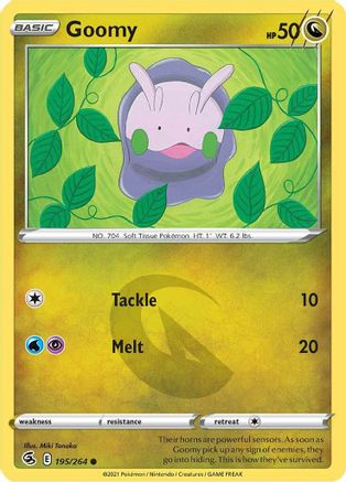 Goomy (195/264) [SWSH08 Fusion Strike] Reverse Holofoil - Common