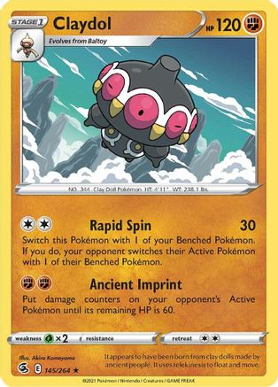 Claydol (145/264) [SWSH08 Fusion Strike] Reverse Holofoil - Rare