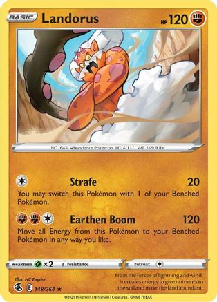 Landorus (148/264) [SWSH08 Fusion Strike] Holofoil - Holo Rare