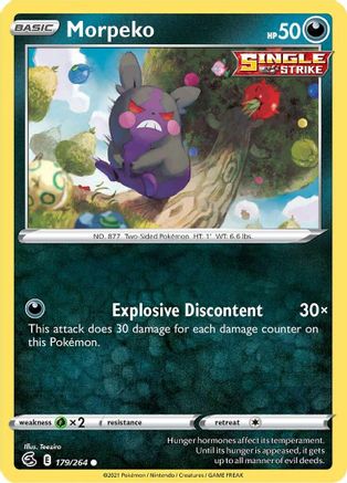 Morpeko (179/264) [SWSH08 Fusion Strike] Reverse Holofoil - Common