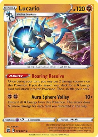 Lucario (079/172) [Deck Exclusives] Normal - Promo