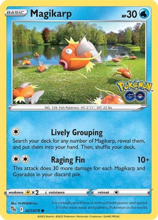 Magikarp (021/78) [Pokemon GO] Reverse Holofoil - Common