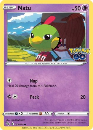 Natu (032/78) [Pokemon GO] Normal - Common