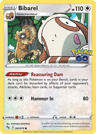 Bibarel (060/78) [Pokemon GO] Normal - Common