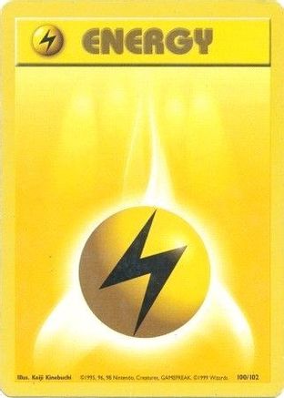 Lightning Energy (100/102) [Base Set] Normal - Common