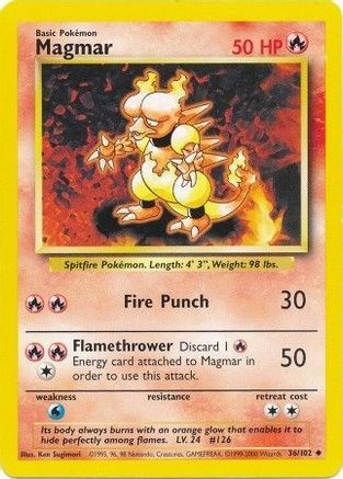 Magmar (036/102) [Base Set] Normal - Uncommon