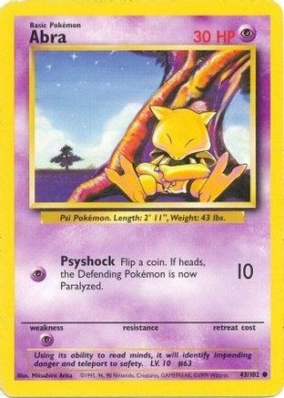 Abra (043/102) [Base Set] Normal - Common