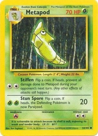 Metapod (054/102) [Base Set] Normal - Common