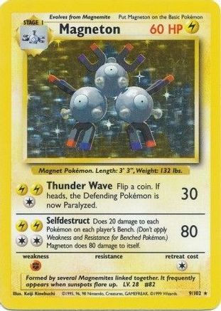 Magneton (009/102) [Base Set] Holofoil - Holo Rare