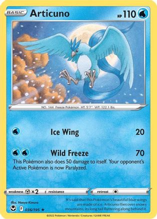 Articuno (036/195) [SWSH12 Silver Tempest] Reverse Holofoil - Holo Rare