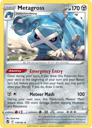 Metagross (119/195) [SWSH12 Silver Tempest] Holofoil - Holo Rare
