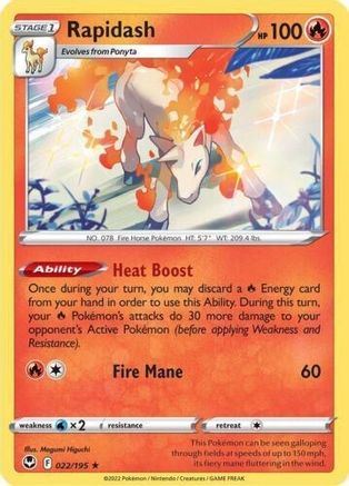 Rapidash (022/195) [Deck Exclusives] Normal - Rare