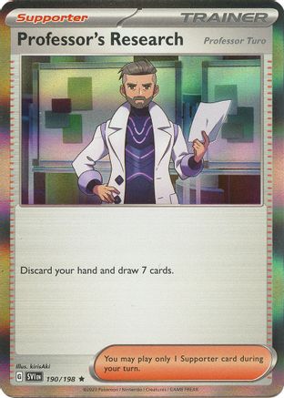 Professor's Research [Professor Turo] (190/198) [SV01 Scarlet & Violet Base Set] Holofoil - Rare