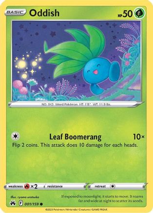 Oddish (001/159) [SWSH Crown Zenith] Normal - Common