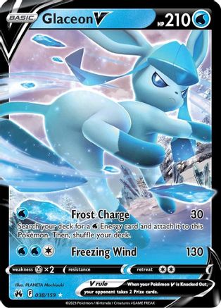 Glaceon V (038/159) [SWSH Crown Zenith] Holofoil - Ultra Rare