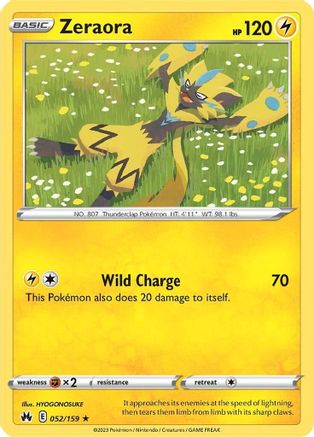 Zeraora (052/159) [SWSH Crown Zenith] Normal - Rare