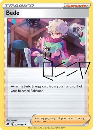 Bede (124/159) [SWSH Crown Zenith] Reverse Holofoil - Holo Rare