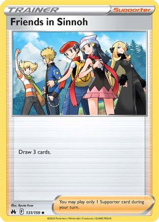 Friends in Sinnoh (131/159) [SWSH Crown Zenith] Reverse Holofoil - Uncommon