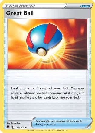 Great Ball (132/159) [SWSH Crown Zenith] Normal - Uncommon
