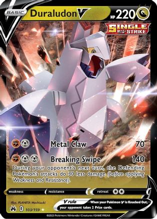 Duraludon V (103/159) [SWSH Crown Zenith] Holofoil - Ultra Rare